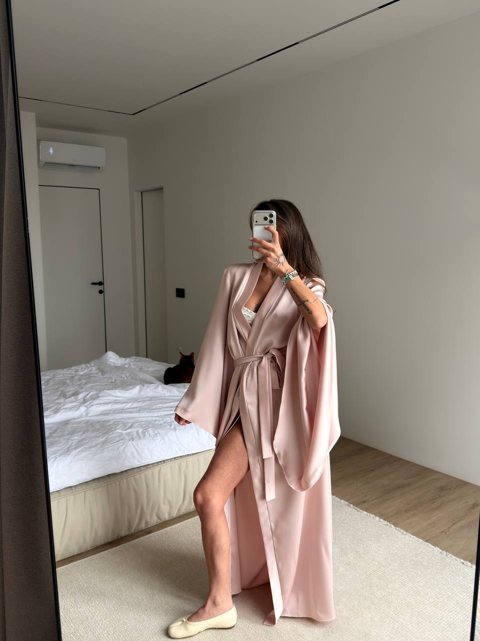 Rosalin robe in Pink