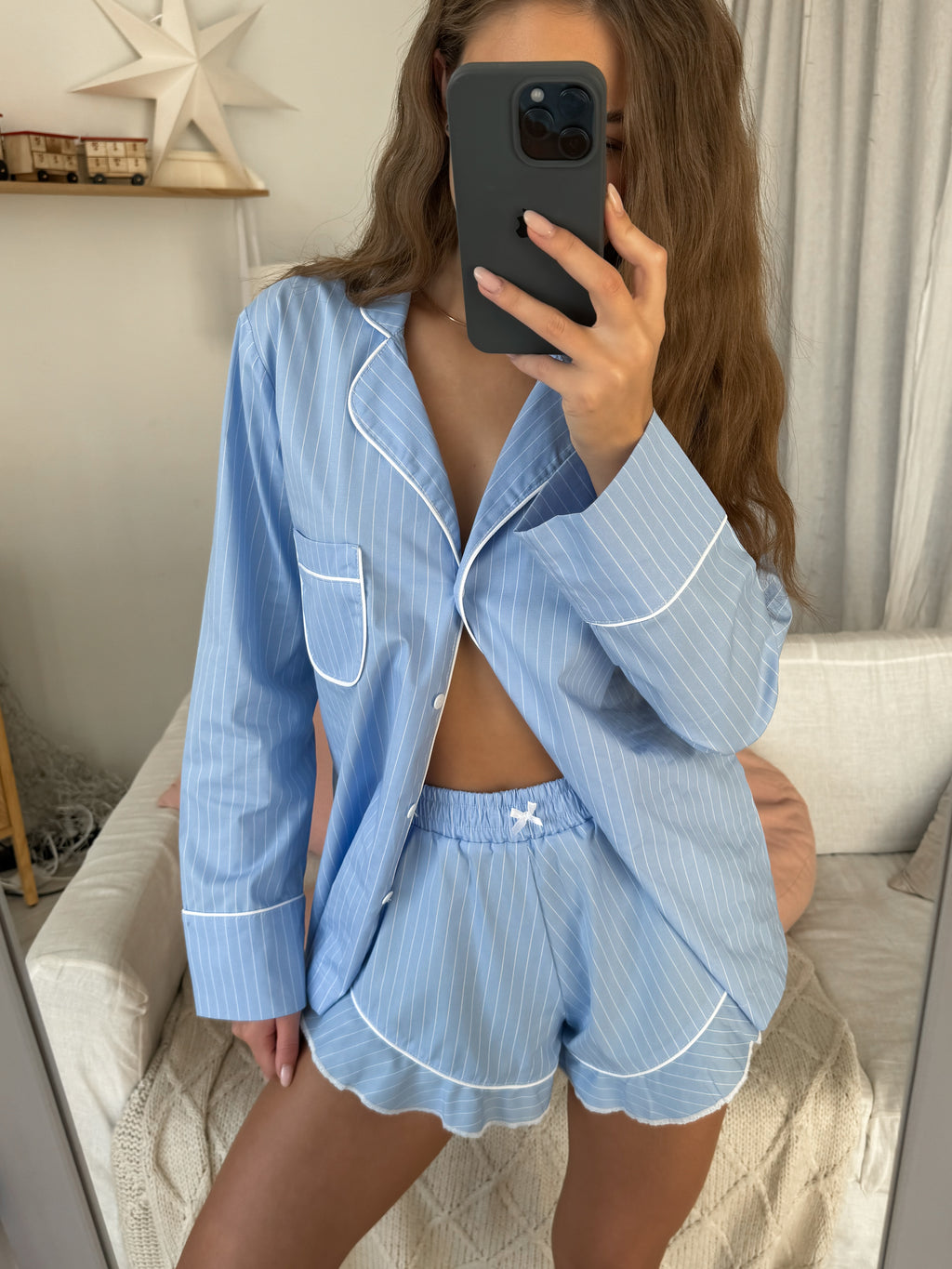Striped pajama in Blue