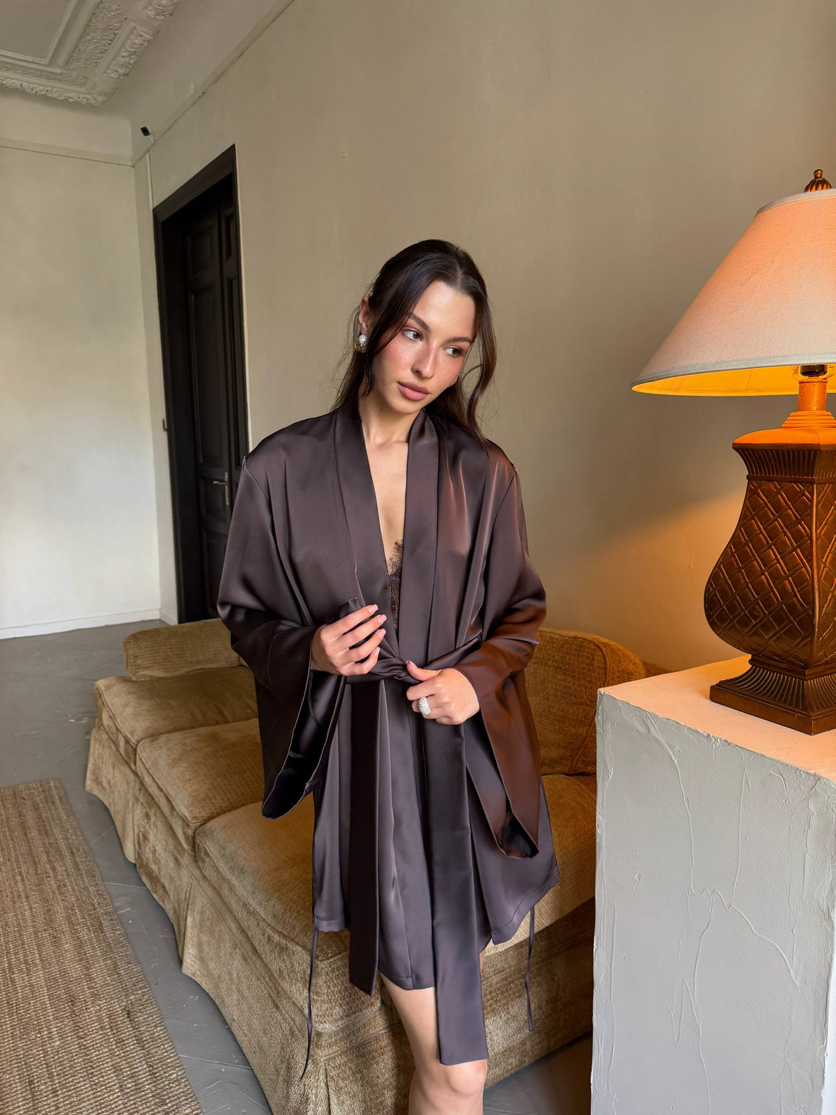Noir Robe in Brown