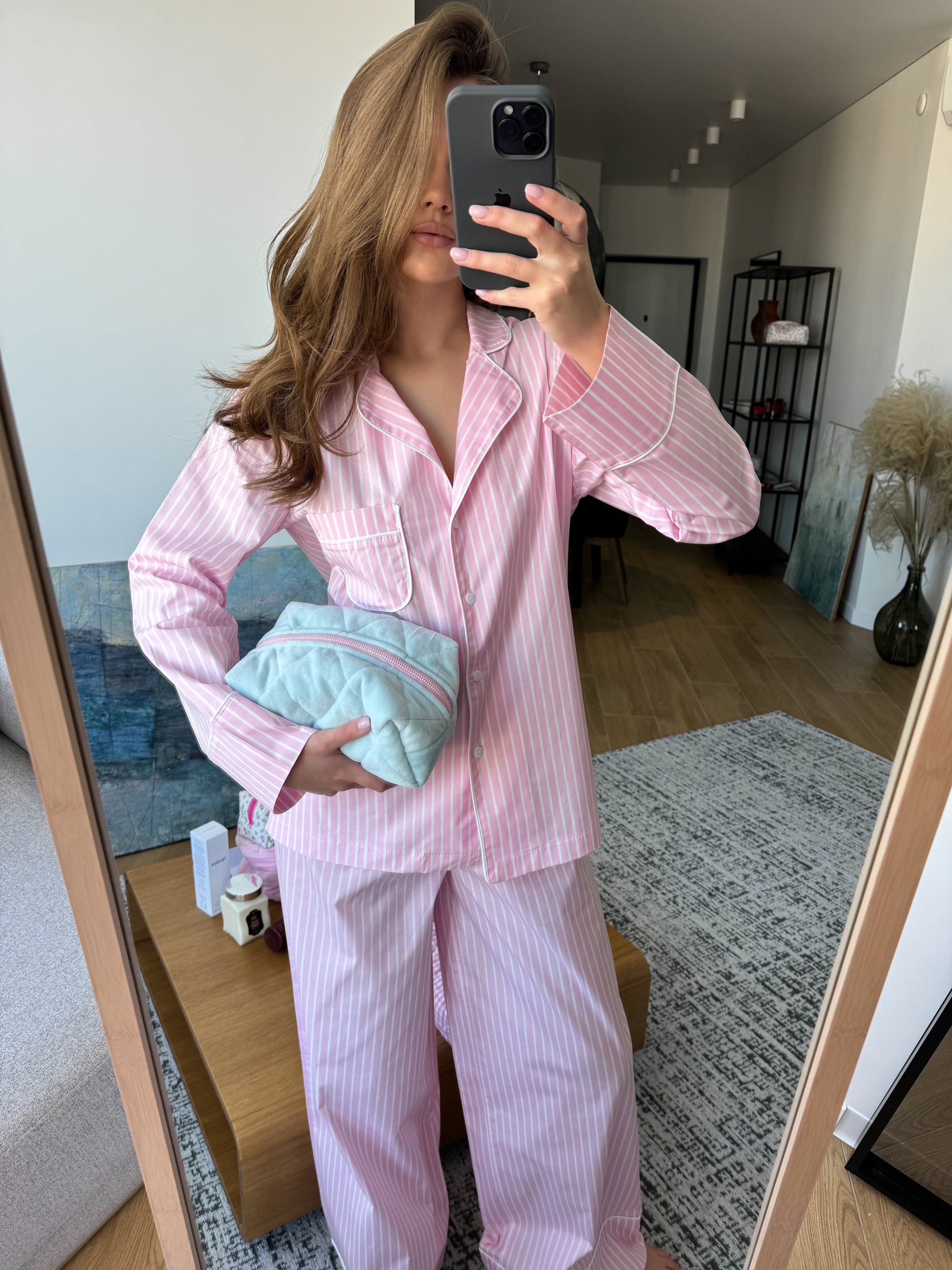 Striped pajama in Pink